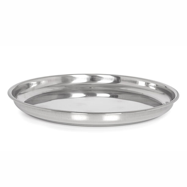 Alberto Stainless Steel Round Serving Tray  image number 1