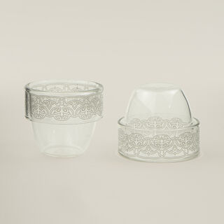 Dallaty glass coffee cup set 6pcs