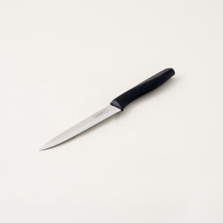 Alberto 6 piece stainless steel and black wood knife block set