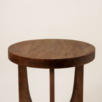 Homez wooden coffee table in brown 50*50*55cm image number 2