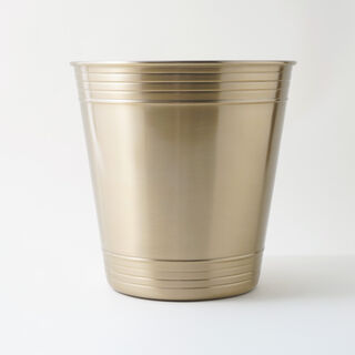  هومز سلة نفايات ستانلس ستيل، ذهبي 25*25*25 سم