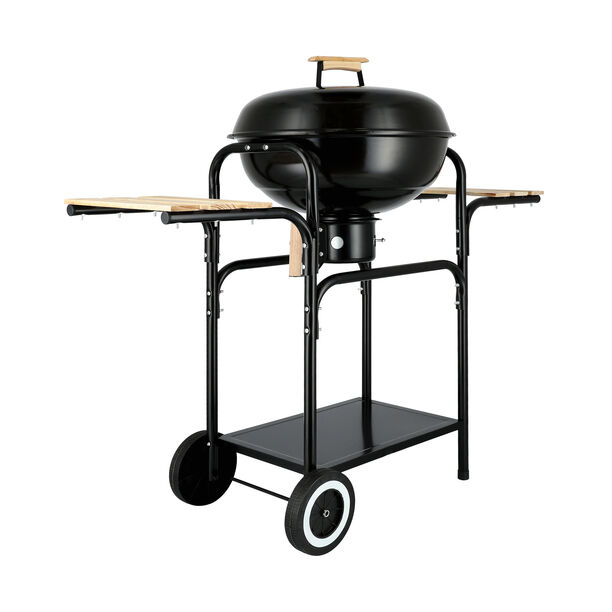 18" trolley kettle grill in black image number 8