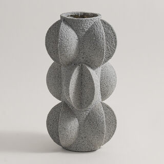 Homez resin vase 16*16*36cm, grey