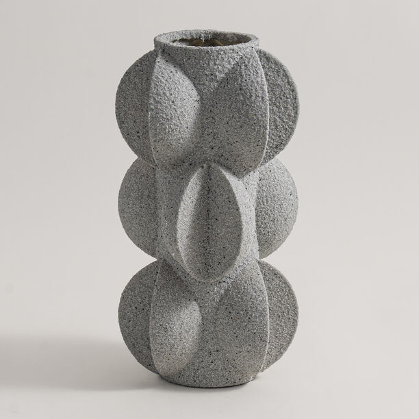 Homez resin vase 16*16*36cm, grey image number 0