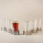 Dallaty glass & stainless steel 12pcs tea cups set Kairouan collection image number 4