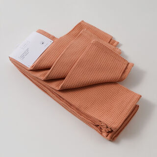 ألبرتو طقم مناشف مطبخ قطن 100% 4 قطع، برتقالي