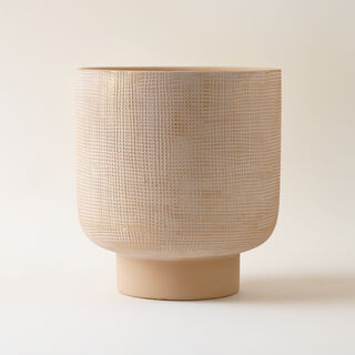 Homez ceramic vase 27.5*27.5*30.5cm, beige