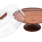 Billi Acacia Wood Cake Dome With Stand image number 2
