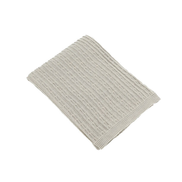  100% Cotton Knitted Throw image number 1