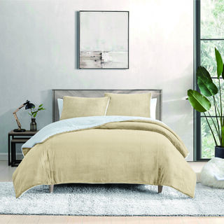 Waffle burnout flannel comforter set 220*240 cm+50*75 cm