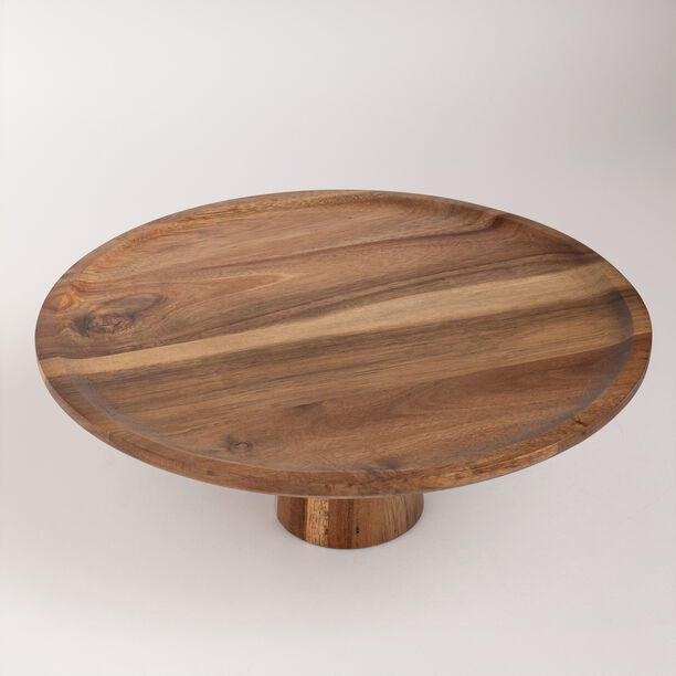 Alberto wooden cake dome with stand 36*13.5 cm image number 3