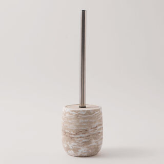 هومز حامل فرشاة حمام مجموعة دانز 10.6*10.6*11.7سم، بيج