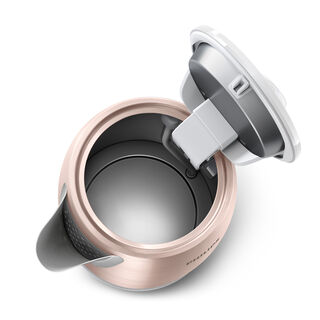 Philips Daily Metal Kettle, 2200W, 1.7L, Rosegold and White