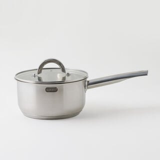 Alberto stainless steel saucepan with lid, silver 2.4L
