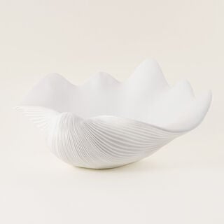 Homez resin decorative bowl, white 41.5*34.4*17.6cm