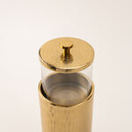 La Mesa large gold metal container 11*11*34 Cm image number 3