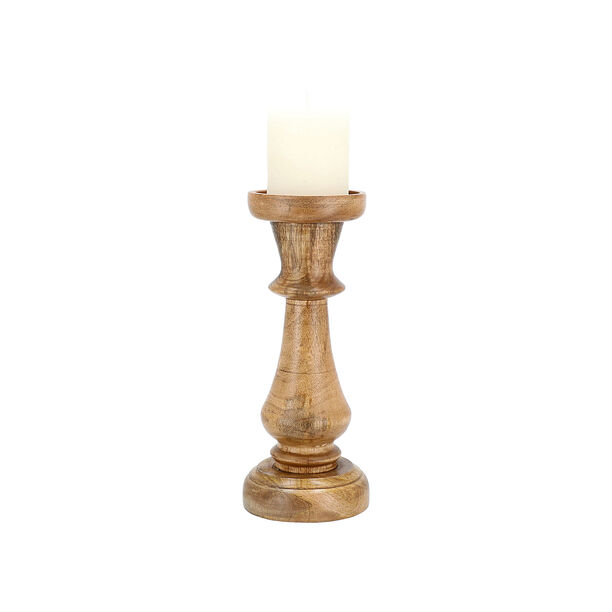 Tapper Candle Holder Wood  11.3*25.6 cm image number 1