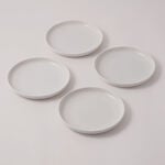 La Mesa Porcelain Set Of 4Pcs Side Plates, 8", White image number 0