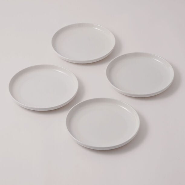 La Mesa Porcelain Set Of 4Pcs Side Plates, 8", White image number 0