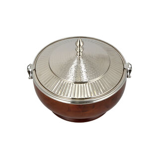 Small Food Warmer nickel Plated