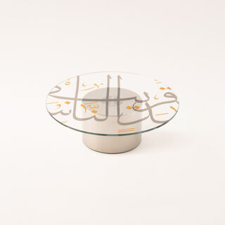 Oulfa gold & silver glass cake stand 72*40*39 cm