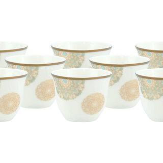 La Mesa Fairouz Gold Coffee Cups Set 12 Pieces