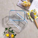2 Piece Pentola Rectangle Glass Bakeware Set 1L+1.6L image number 0