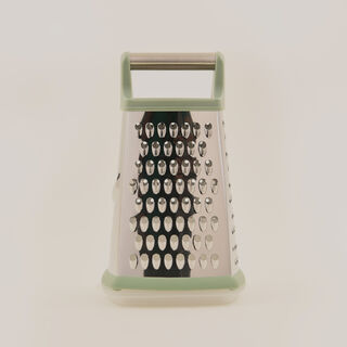 Pentola 4 sided stainless steel grater 9 inch with container, green 14.7*11.7*23.8 cm