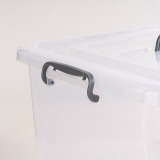 STORAGE BOX with HANDLE ON LID PLASTIC