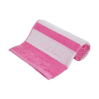 Hand Towel 50X100Cm Egyption Strips Cotton Pink