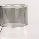 Dallaty white glass and wood tea cups set 12 pcs image number 2