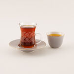 Tea And Arabic Coffee Set 20 Pieces Grey image number 9
