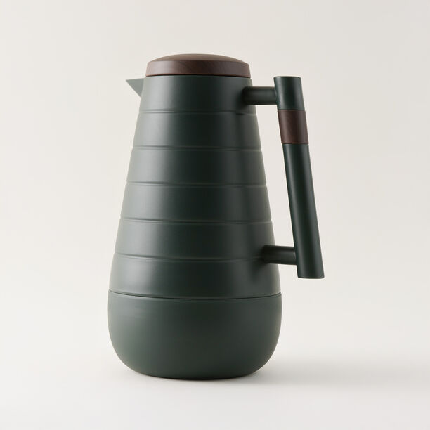 دلتي دلة بلاستيك مع خشب، أخضر غامق 1 لتر image number 0