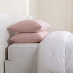 Boutique Blanche Pillow Cover Set 100% Cotton 300Tc Sateen Standard Blush 75*50 Cm image number 1