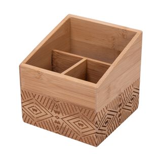 Bamboo Carved Utensil Box