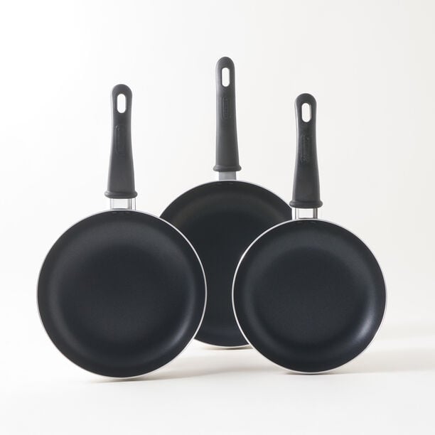 Alberto 3pcs aluminum frypan set, cream image number 5