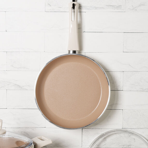 Alberto ceramic cookware set, 9 pieces, beige image number 5