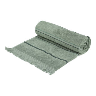 Bath Towel Stripe Green