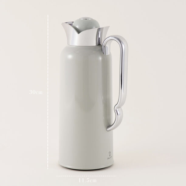 Dallaty Stainless Steel Thermos, Grey and Silver, 1L image number 2