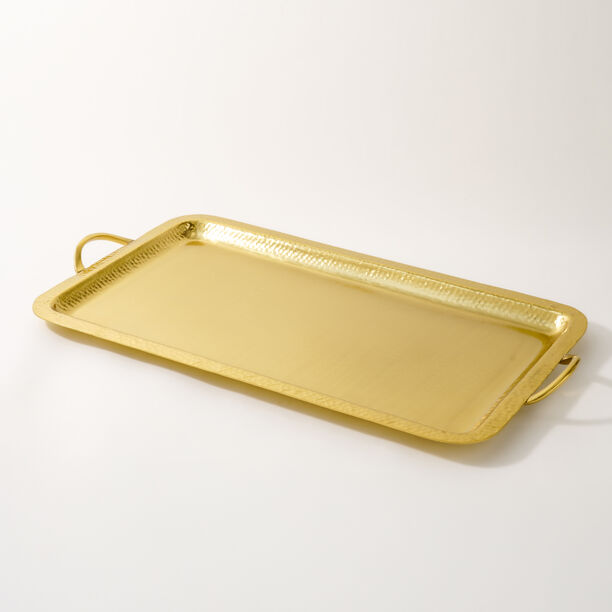 Dallaty Large matt gold serving tray 43*38*77 cm image number 0