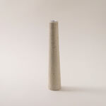Homez ceramic candlestick travertine collection 5.3*5.3*27.3cm image number 0