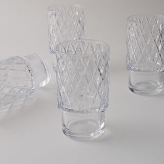 لا ميسا طقم أكواب زجاج 4 قطع 14.5سم