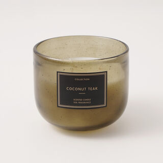Coconut Teak Scented Glass Candle 230G