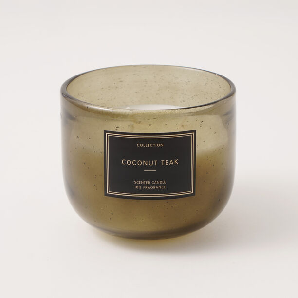Coconut Teak Scented Glass Candle 230G image number 1