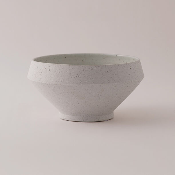 Homez Ceramic Decor Pot, Beige 25.5*25.5*13 Cm image number 0