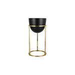 Planter Black On Gold Stand image number 0