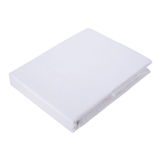 Cottage Fitted Sheet 200X200+35 White 100%  image number 0
