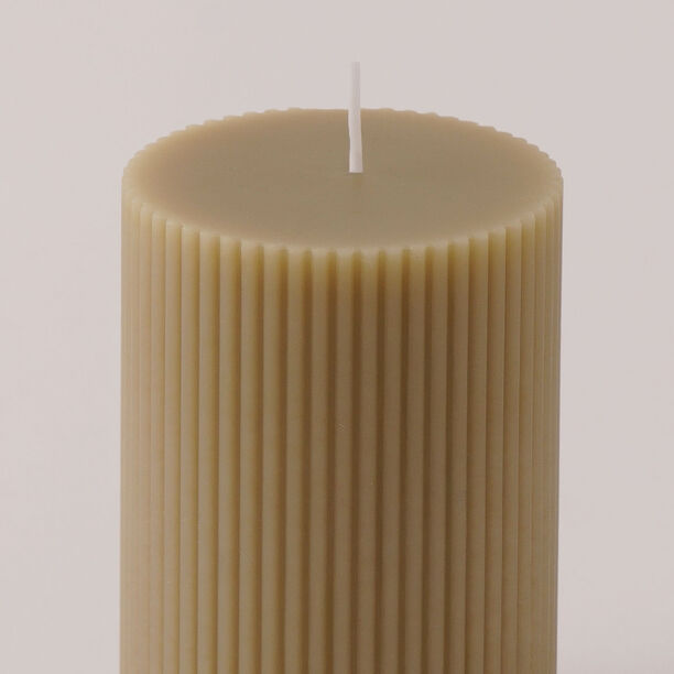 Homez Soya Wax Candle, Beige 7*7*10Cm image number 2