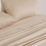 Ambra 6pcs 1000tc egyptian cotton sheet set beige size queen image number 6