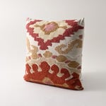 Boutique Blanche cotton embroidered cushion, multicolors image number 0